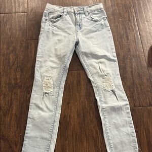 Kid’s Cotton On Light Blue Distressed Jeans - Size 8